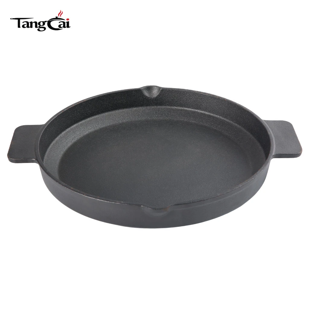 Custom 10 Inch Pre-seasoned Cast Iron Skillet with Dual Handles