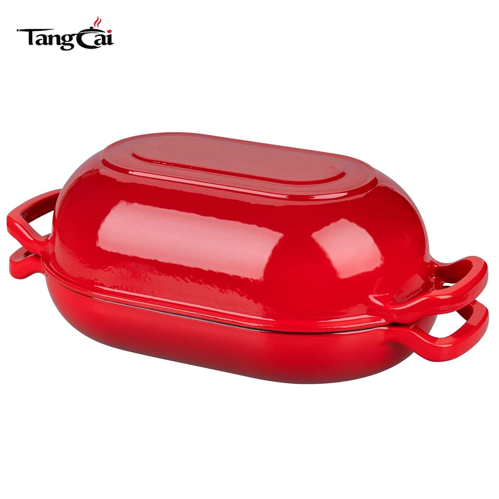 Wholesale 2in1 5QT Enameled Cast Iron Sourdough Bread Oven