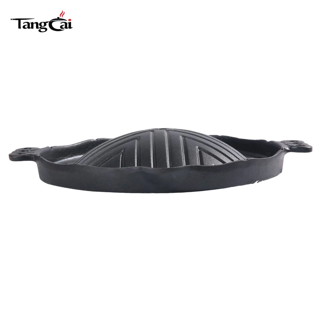 Outdoor Camping Korean Cast Iron BBQ Grill Plate