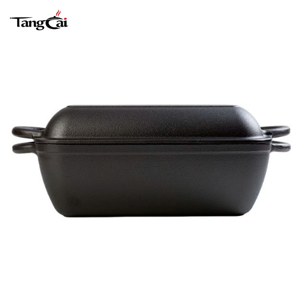 Wholesale Oval 6.5 Quart Cast Iron Combo Cooker, 2-in-1 Sourdough Bread Baker & Roasting Pan