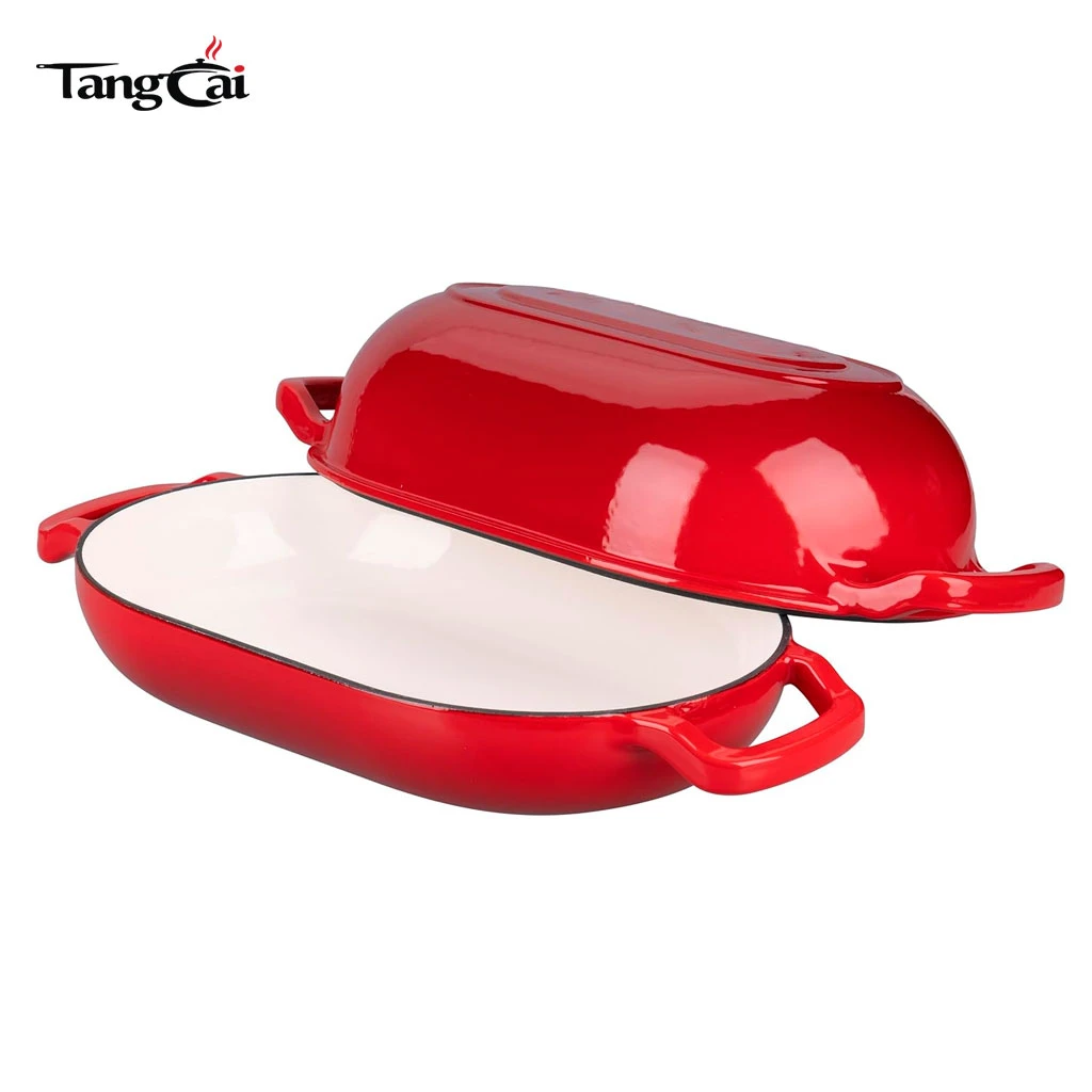 Wholesale 2in1 5QT Enameled Cast Iron Sourdough Bread Oven