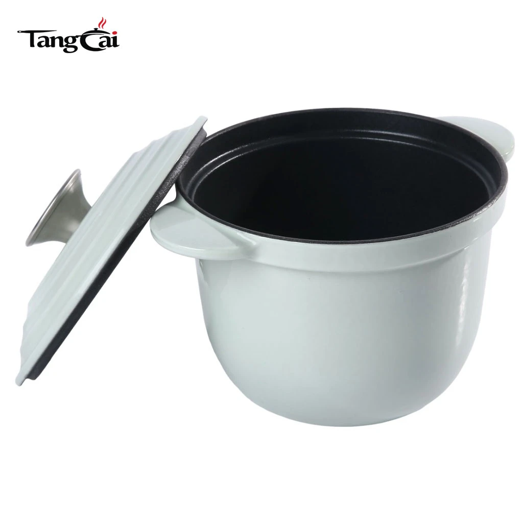 Mini Tall Body Deep 1.8QT Enameled Cast Iron Rice Pot