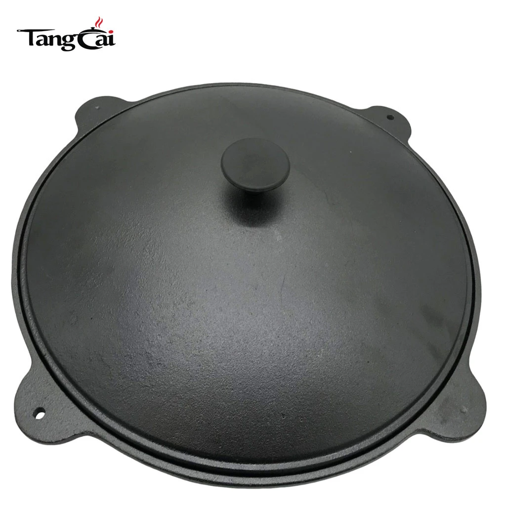 Custom Large 10.5L Cast Iron Uzbek Kazan Pot for Camping Cooking