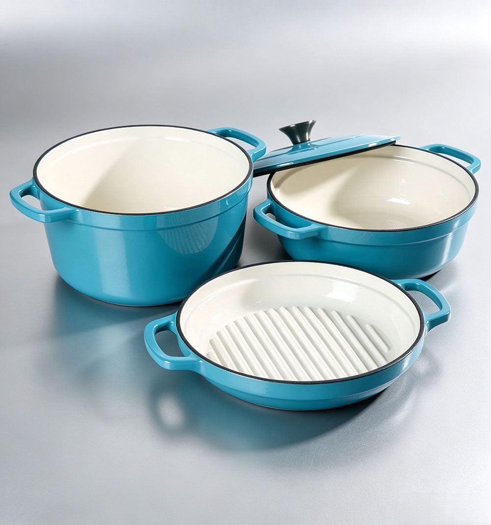 Product Proposal: Premium 4-Piece Enameled Cast Iron Stackable Set