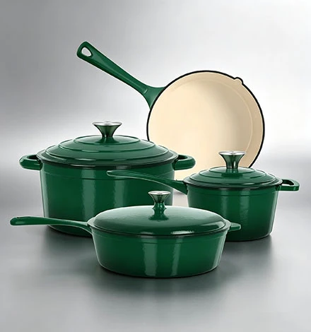 7-Piece Enameled Cast Iron Cookware Set