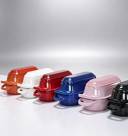 2026 Trending Enameled Mini Double Dutch Oven for Sourdough Bread Baking