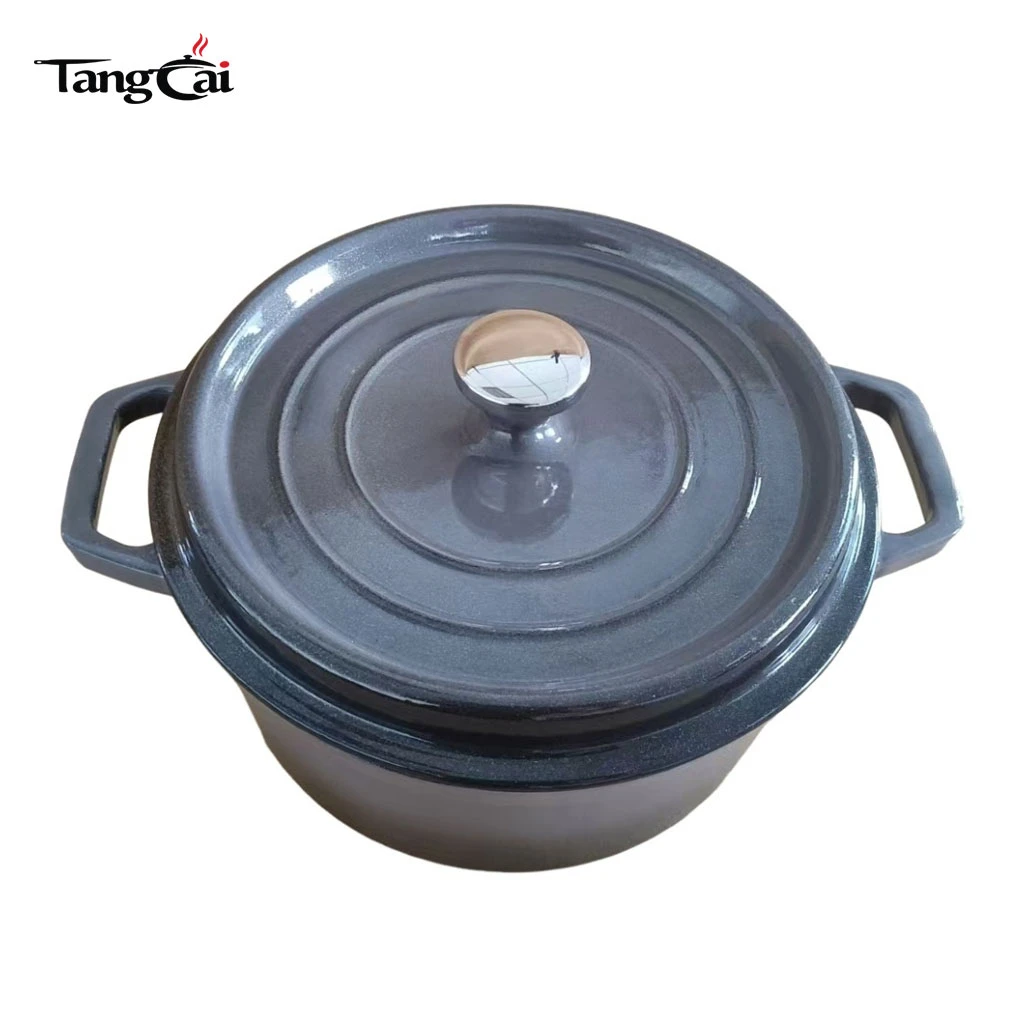 Wholesale Enameled Cast Iron Dutch Oven | Durable Anti‑Chipping Black Enamel Cast Iron Pot | Cast Iron Cookware Manufacturer