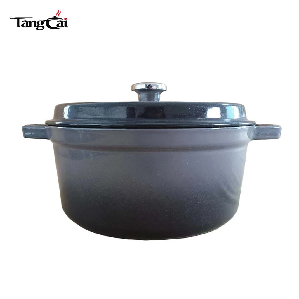 Wholesale Enameled Cast Iron Dutch Oven | Durable Anti‑Chipping Black Enamel Cast Iron Pot | Cast Iron Cookware Manufacturer