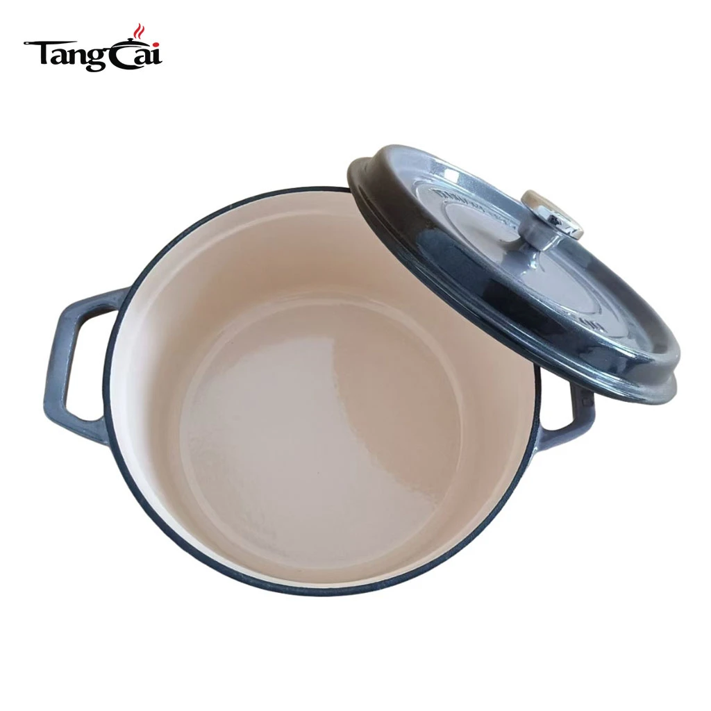 Wholesale Enameled Cast Iron Dutch Oven | Durable Anti‑Chipping Black Enamel Cast Iron Pot | Cast Iron Cookware Manufacturer