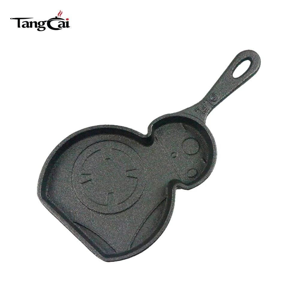 Multi‑Shape Mini Cast Iron Skillets, Small Cute Nonstick Fry Pans for Holiday Gifts