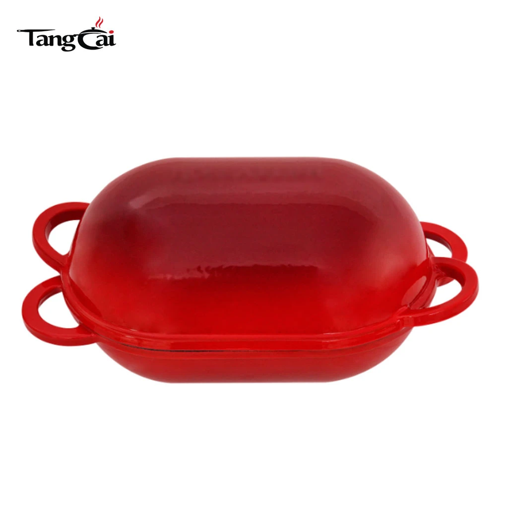 PFOA & PFAS free 2in1 Oval Enameled Cast Iron Bread Baker