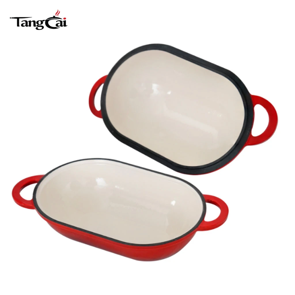 PFOA & PFAS free 2in1 Oval Enameled Cast Iron Bread Baker