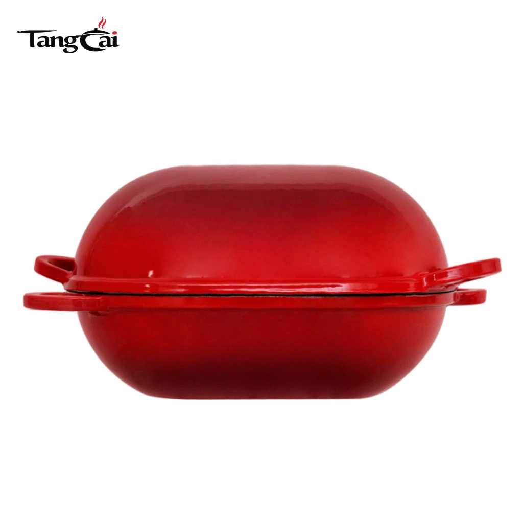 PFOA & PFAS free 2in1 Oval Enameled Cast Iron Bread Baker