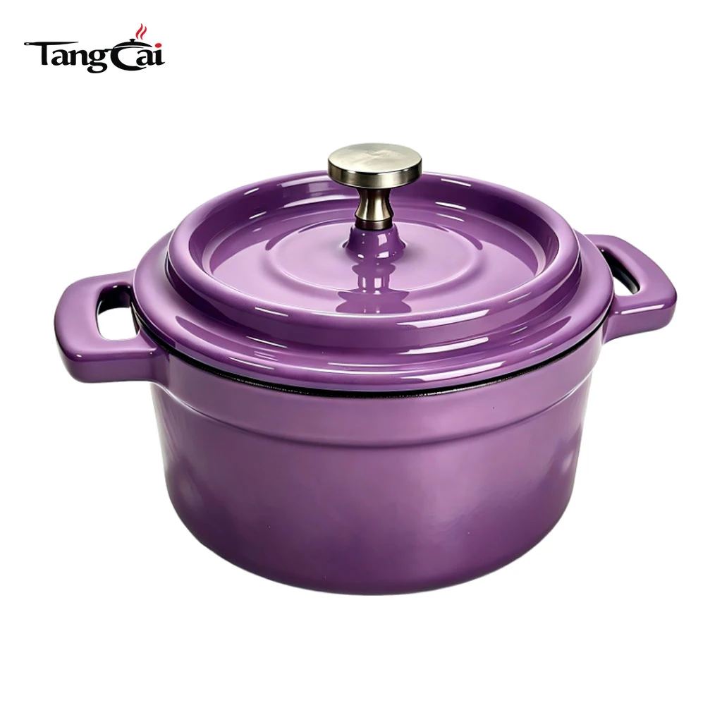 Mini Enameled Cast Iron Cocotte, Multi‑Color Small Dutch Oven