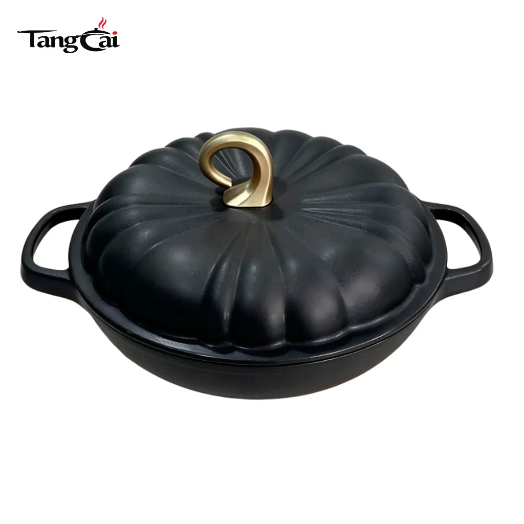 OEM Enameled Cast Iron Pumpkin-Shape Dutch Oven, Vegetable-Shape Casserole Pot