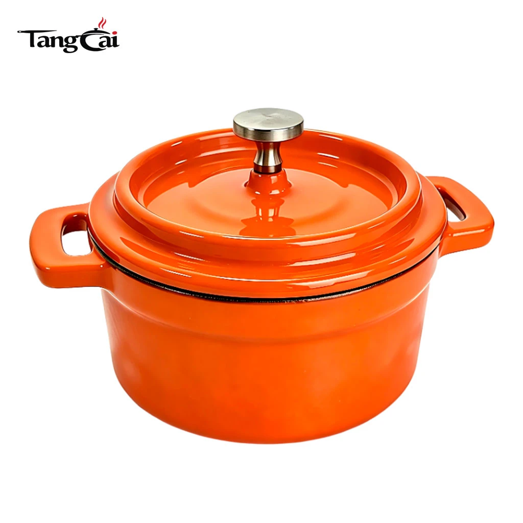Mini Enameled Cast Iron Cocotte, Multi‑Color Small Dutch Oven
