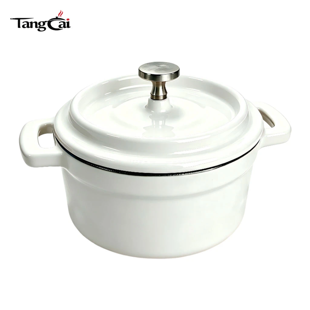 Mini Enameled Cast Iron Cocotte, Multi‑Color Small Dutch Oven
