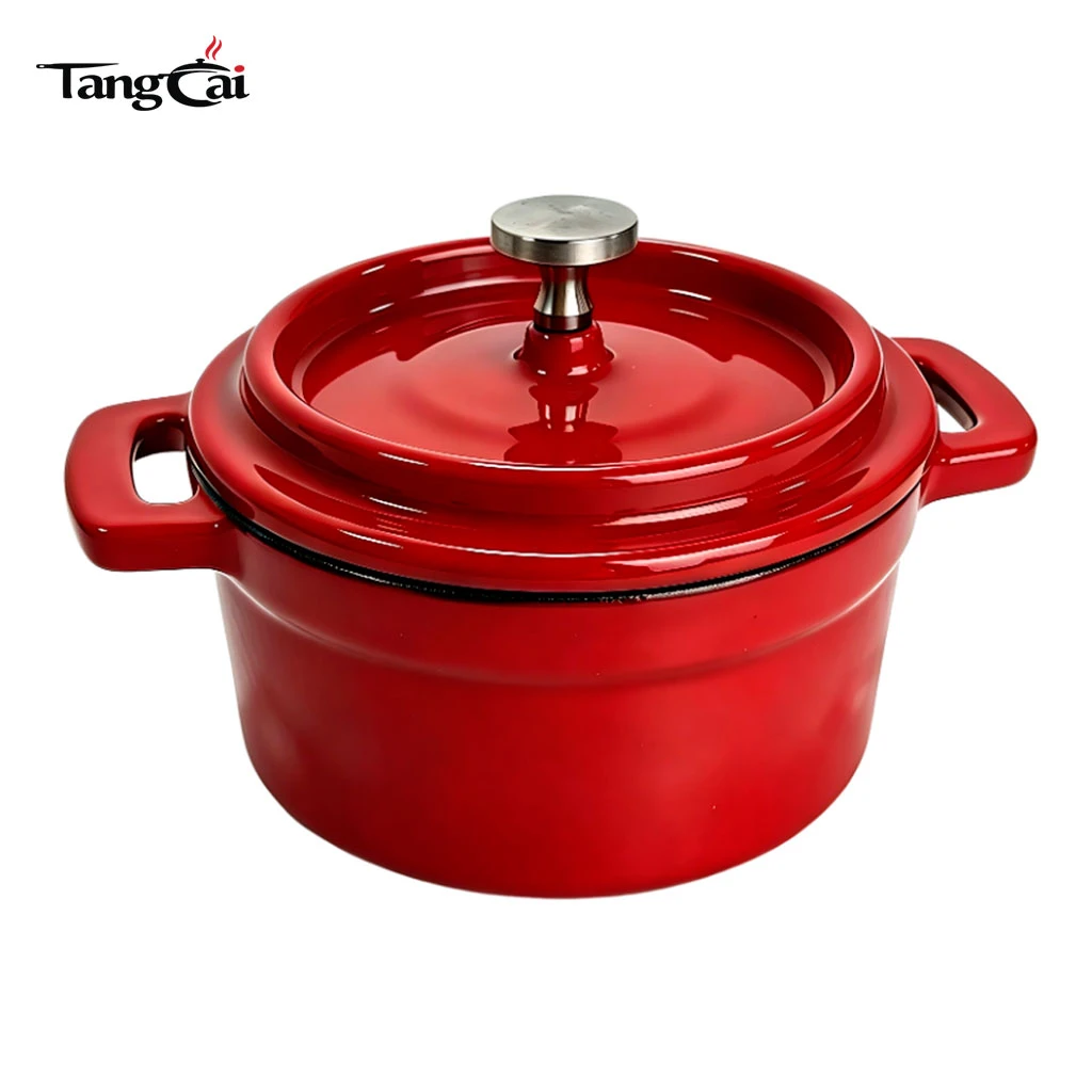 Mini Enameled Cast Iron Cocotte, Multi‑Color Small Dutch Oven