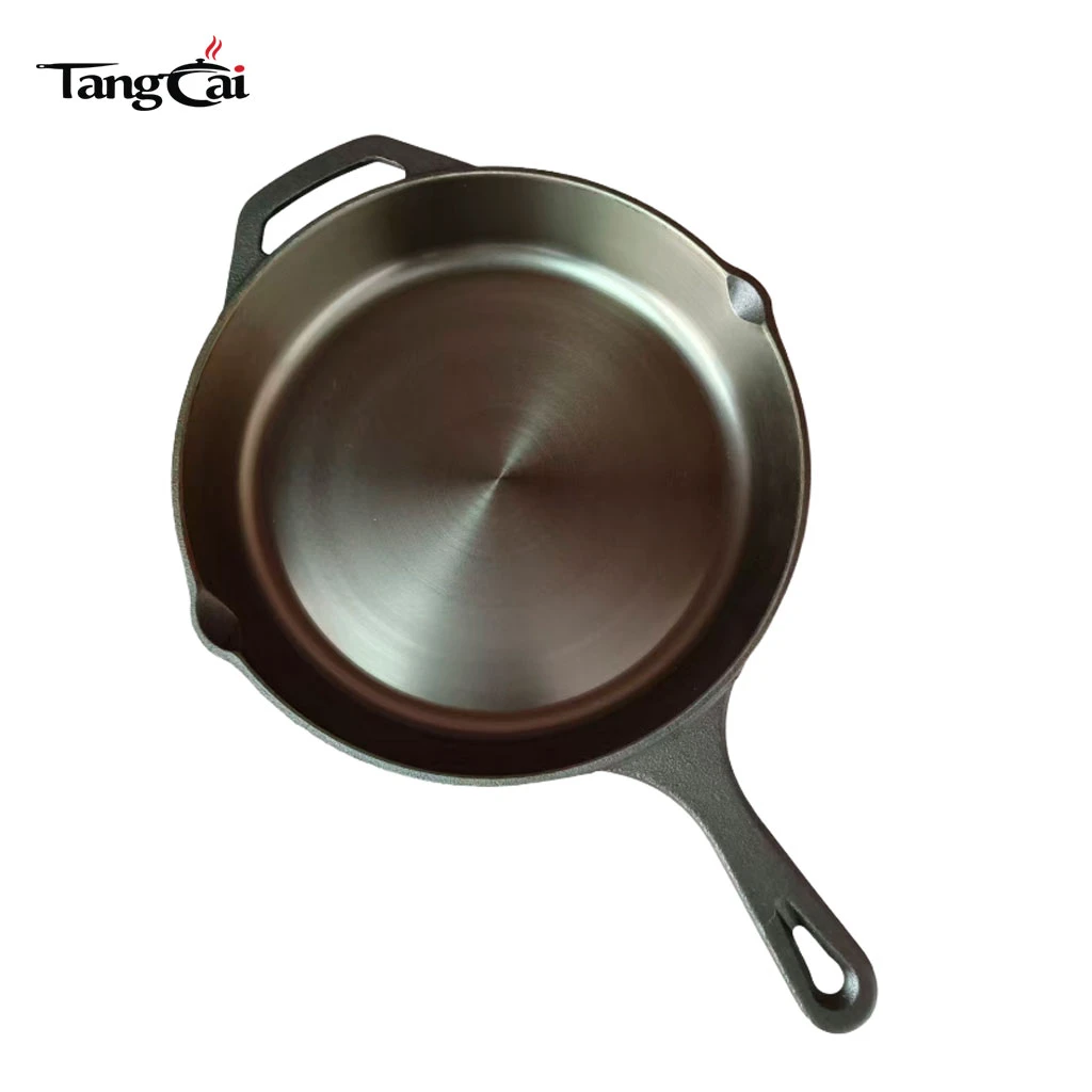 10" Cast Iron Skillet, Smooth Surface, Nonstick-Like Release