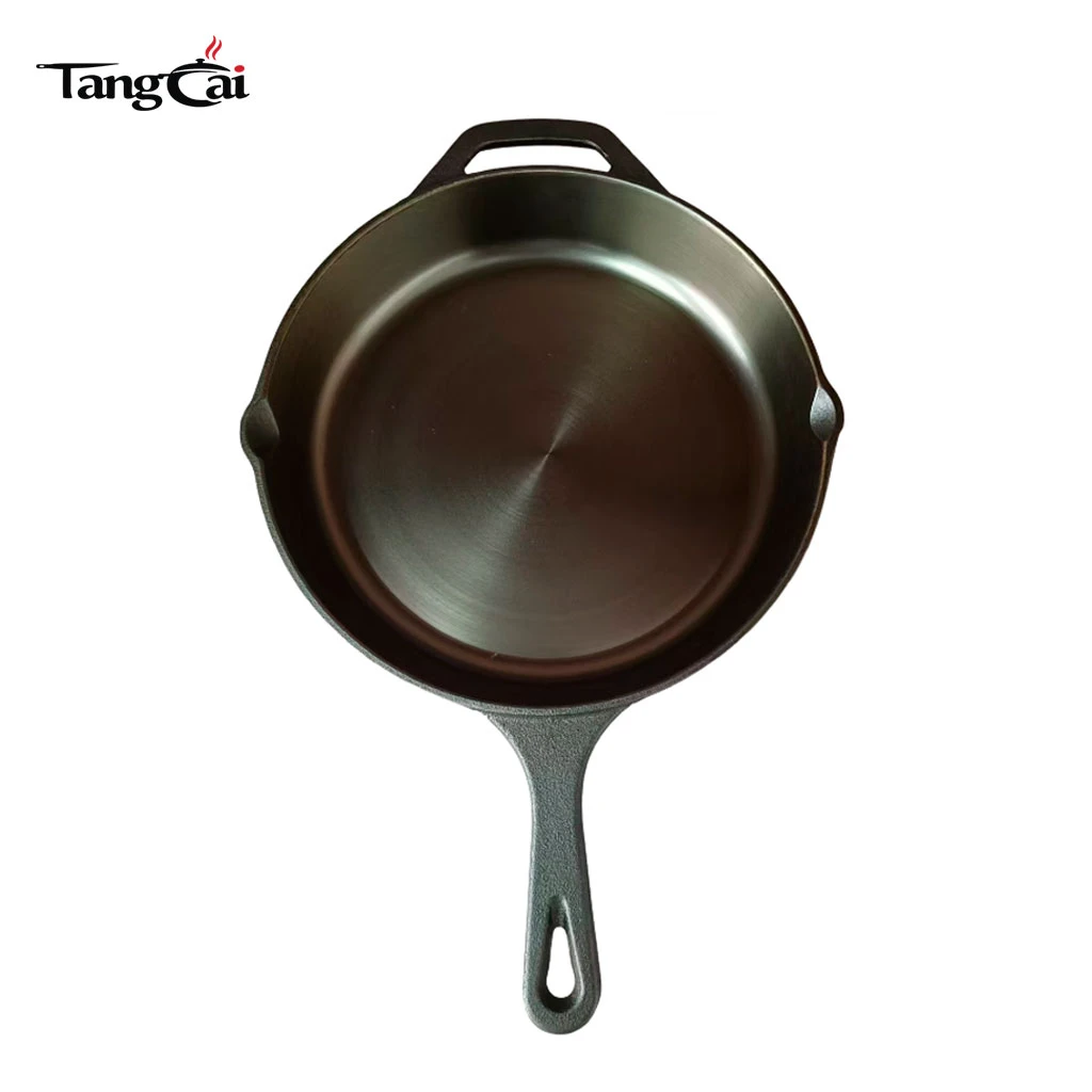 10" Cast Iron Skillet, Smooth Surface, Nonstick-Like Release