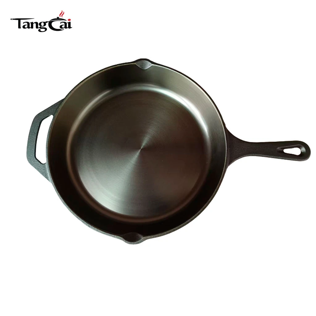 10" Cast Iron Skillet, Smooth Surface, Nonstick-Like Release