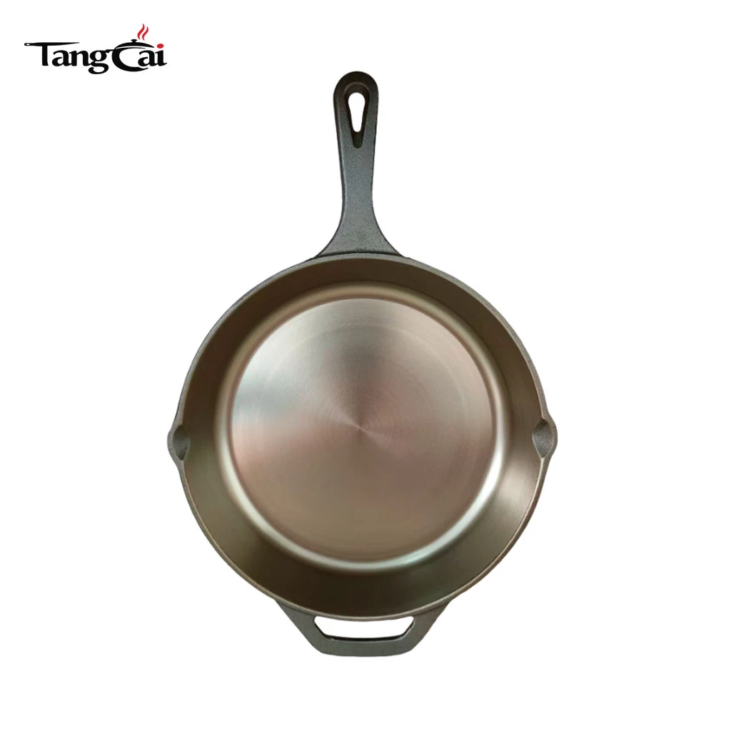 10" Cast Iron Skillet, Smooth Surface, Nonstick-Like Release