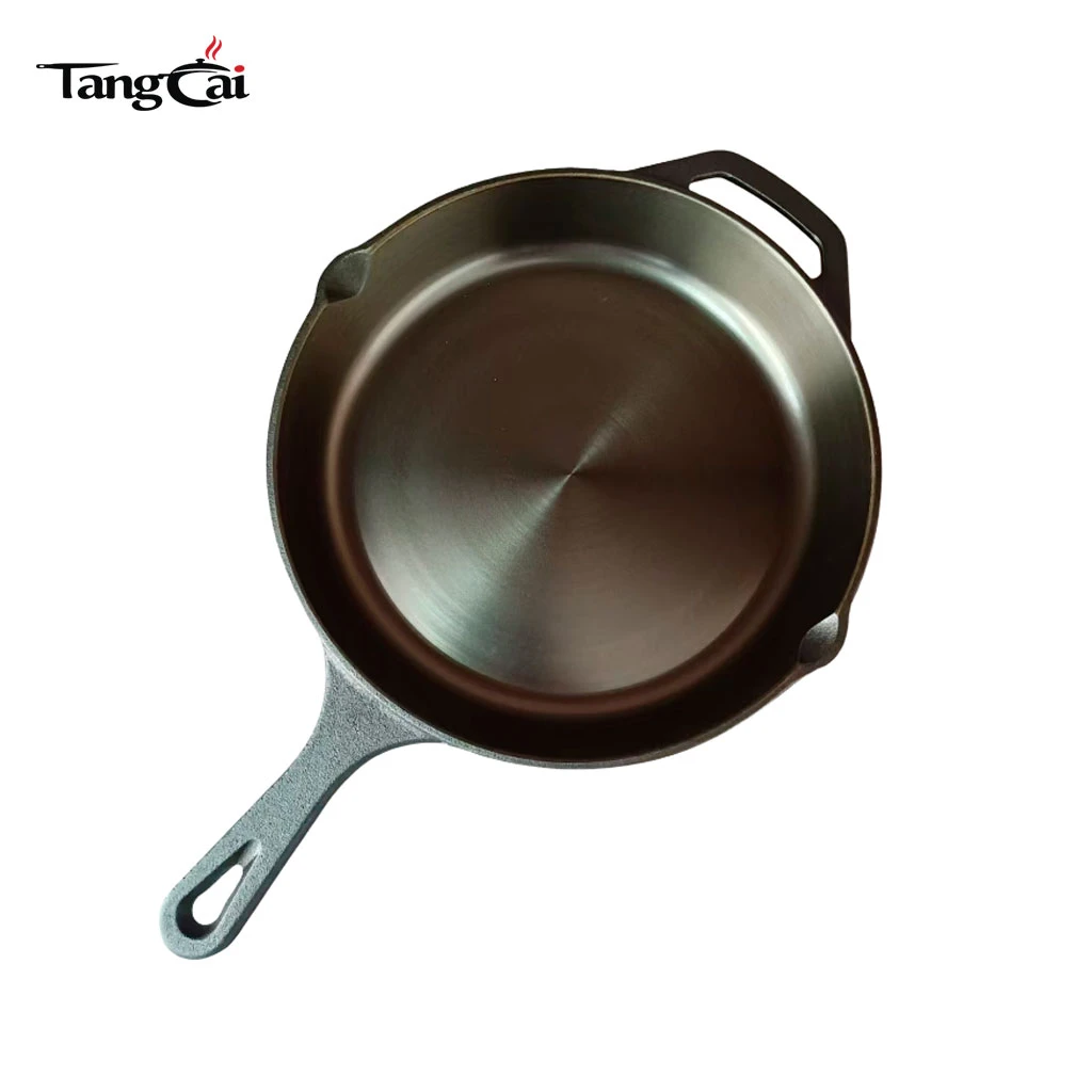 10" Cast Iron Skillet, Smooth Surface, Nonstick-Like Release